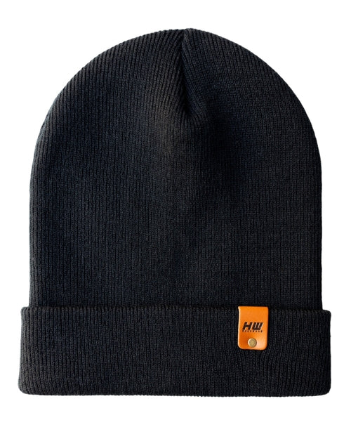 HAAKWEAR Knit Cuffed Beanie - Midnight Black