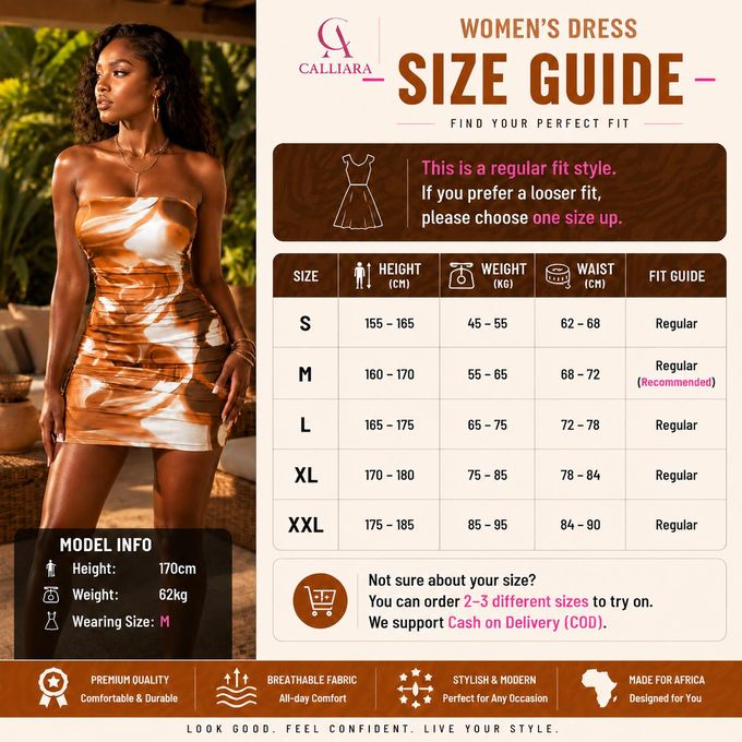 CALLIARA Women's Brown Marble Print Strapless Ruched Bodycon Mini Dresses for Ladies