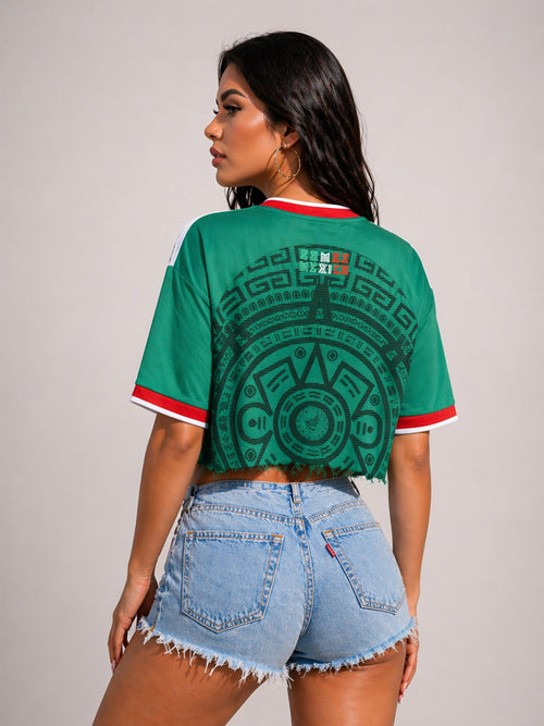 Womens Cropped Mexico Croppped Jersey
