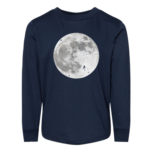 Contemporary Moon BELLA + CANVAS Toddler Jersey Long Sleeve Tee